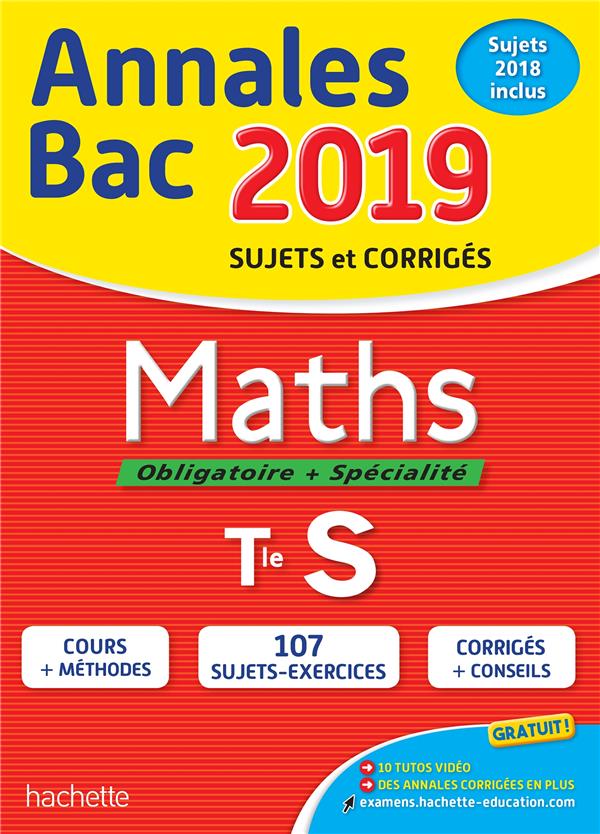 ANNALES BAC 2019 MATHS TERMINALE S