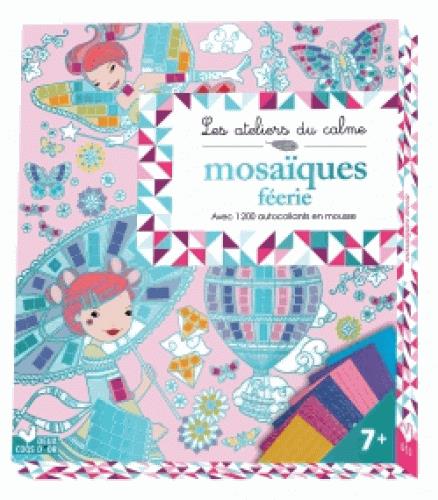 MOSAIQUES FEERIE - BOITE AVEC ACCESSOIRES - AVEC 1200 AUTOCOLLANTS EN MOUSSE