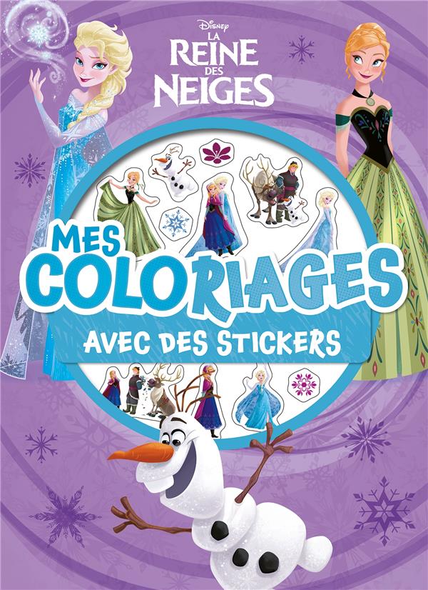 LA REINE DES NEIGES - MES COLORIAGES AVEC STICKERS - DISNEY