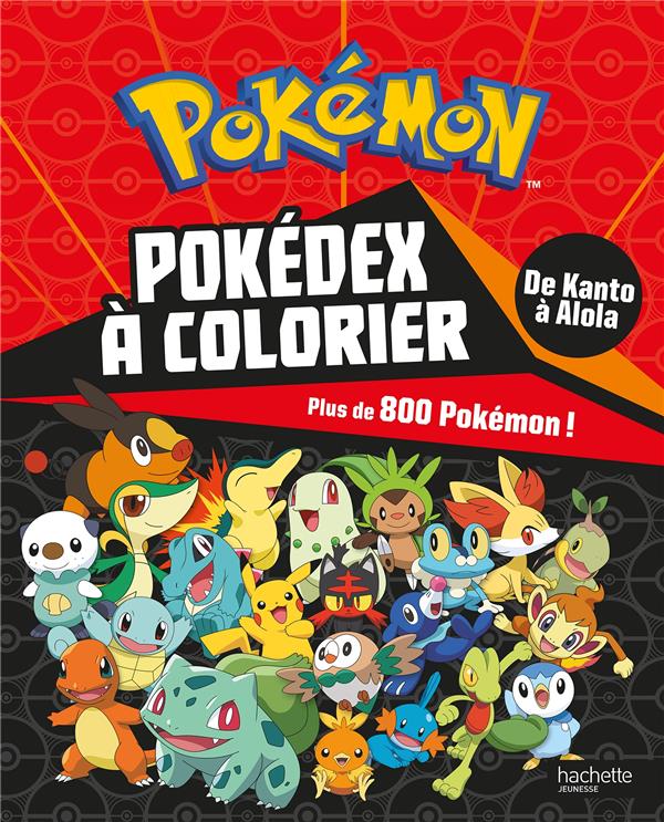 POKEMON - POKEDEX DE KANTO A ALOLA A COLORIER