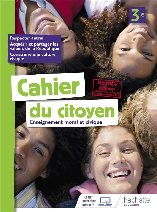 CAHIER DU CITOYEN 3E - ED. 2019