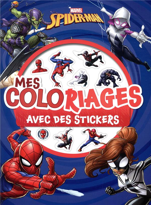 SPIDER-MAN - MES COLORIAGES AVEC STICKERS - MARVEL