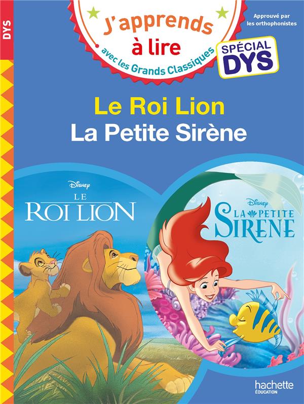 DISNEY - LE ROI LION / LA PETITE SIRENE - SPECIAL DYS (DYSLEXIE)