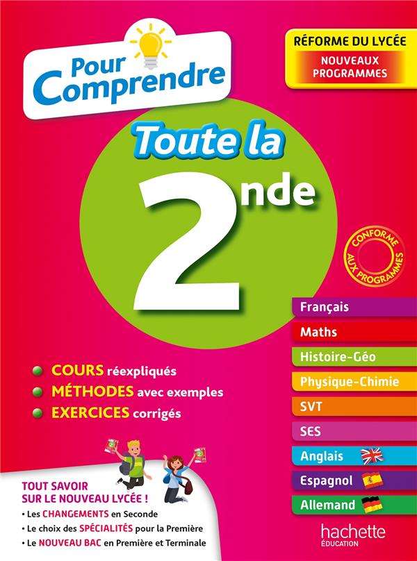 POUR COMPRENDRE TOUTES LES MATIERES 2NDE