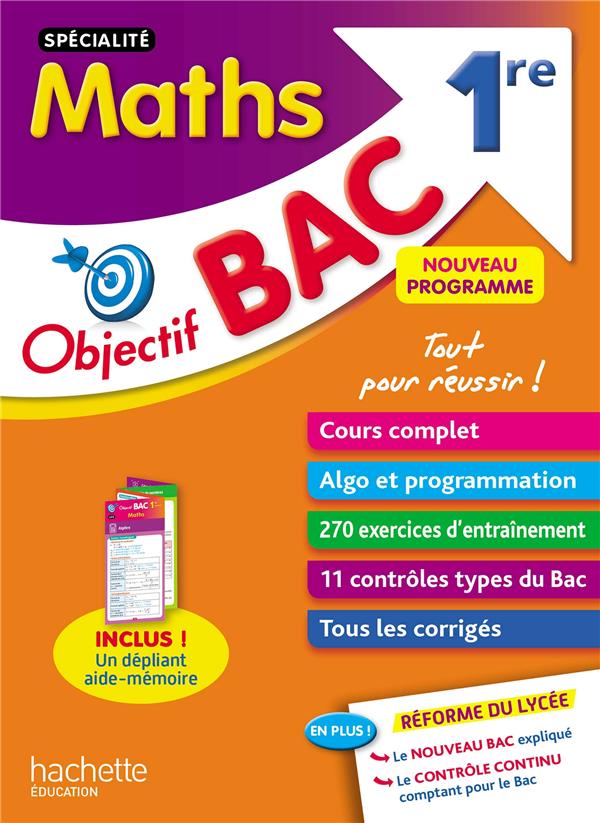 OBJECTIF BAC SPECIALITE MATHS 1RE