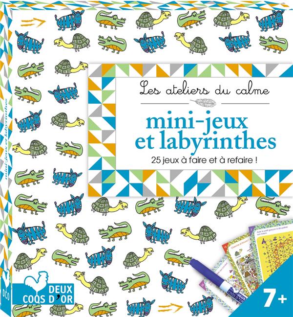 MINI JEUX ET LABYRINTHES - MINI BOITE AVEC FEUTRE VELEDA