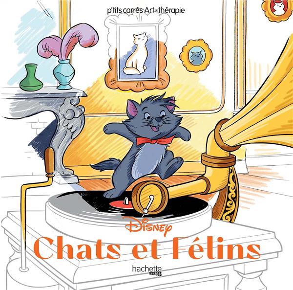 LES CARRES D'ART THERAPIE DISNEY CHATS & FELINS