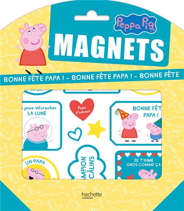 PEPPA PIG-POCHETTES MAGNETS - BONNE FETE PAPA