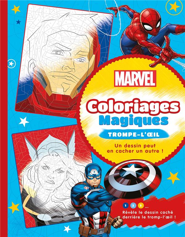 MARVEL - COLORIAGES MAGIQUES - TROMPE L'OEIL