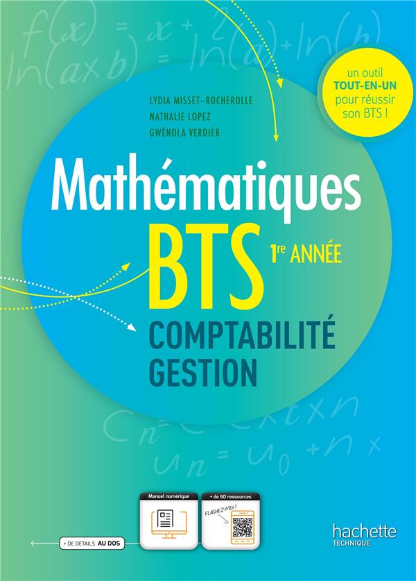 MATHS BTS COMPTABILITE ET GESTION 1RE ANNEE - LIVRE DE L'ELEVE - ED. 2023