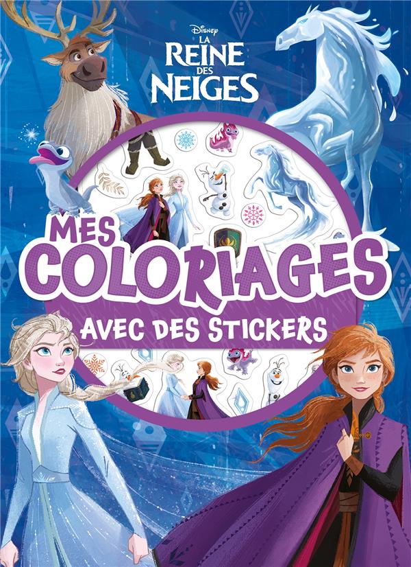 LA REINE DES NEIGES - MES COLORIAGES AVEC STICKERS - DISNEY