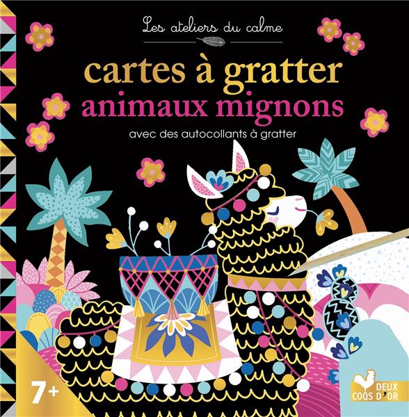 MINI CARTES A GRATTER ET STICKERS ANIMAUX