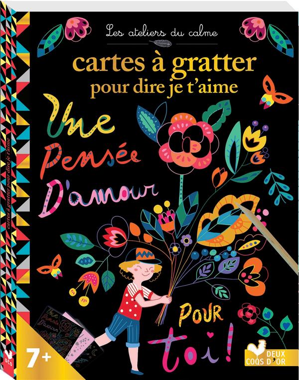 CARTES A GRATTER POUR DIRE JE T'AIME - POCHETTE AVEC ACCESSOIRES