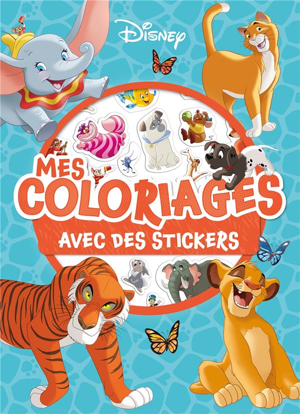 DISNEY ANIMAUX - MES COLORIAGES AVEC STICKERS