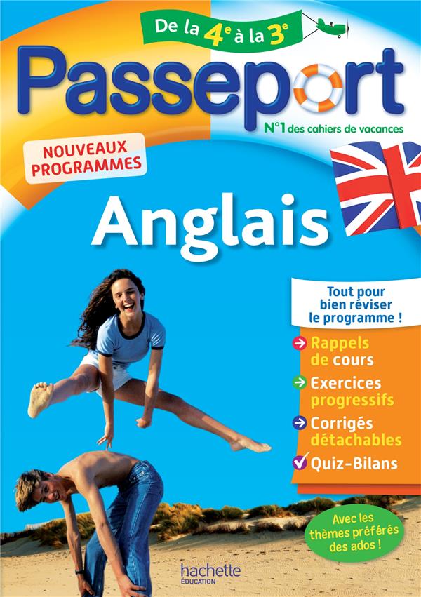 PASSEPORT - ANGLAIS - DE LA 4E A LA 3E - CAHIER DE VACANCES 2024