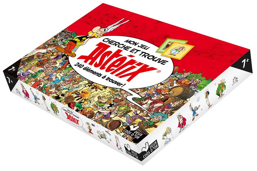 MON JEU CHERCHE ET TROUVE ASTERIX - COFFRET AVEC PLATEAU ET CARTES