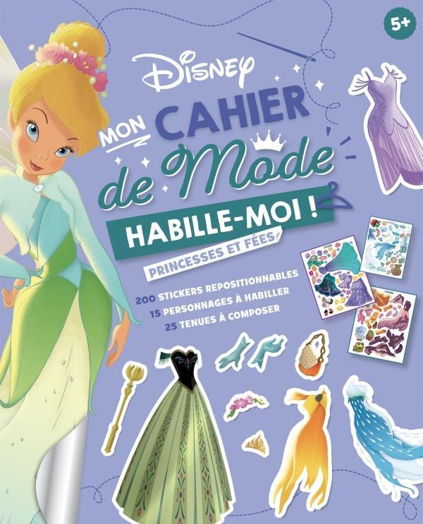 DISNEY - HABILLE-MOI ! - MON CAHIER DE MODE - PRINCESSES ET FEES - 200 STICKERS REPOSITIONNABLES, 15