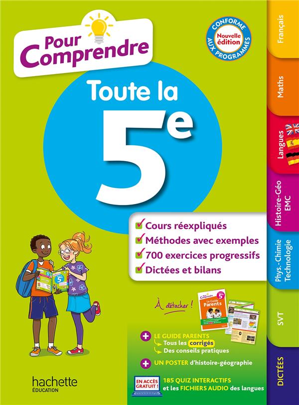 POUR COMPRENDRE TOUTES LES MATIERES 5E