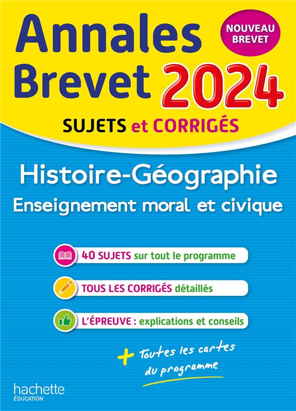 ANNALES BREVET 2024 - HISTOIRE-GEO-EMC