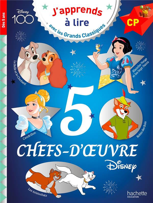 DISNEY - 5 CHEFS-D'OEUVRE DE DISNEY, NIVEAU CP