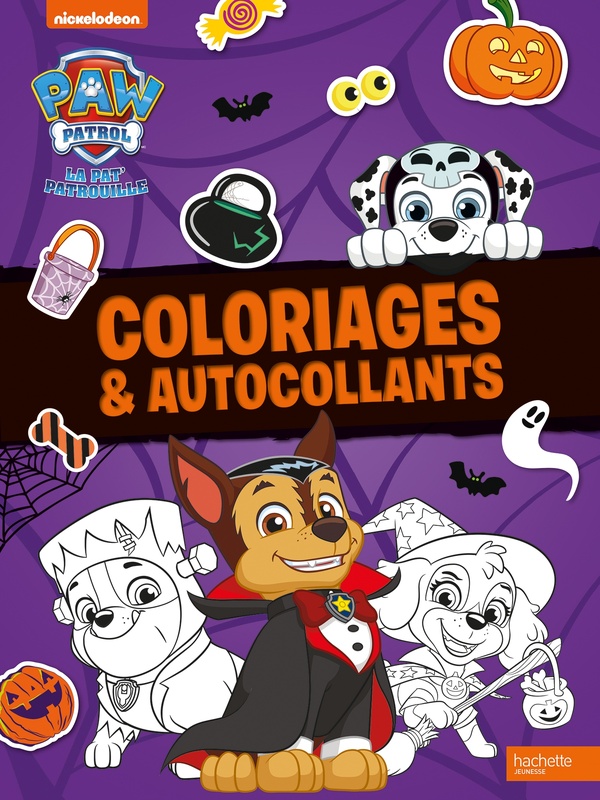 LA PAT' PATROUILLE - COLORIAGES ET AUTOCOLLANTS HALLOWEEN