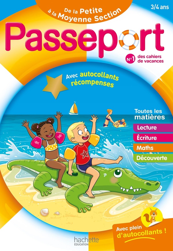 PASSEPORT MATERNELLE - DE LA PETITE A LA MOYENNE SECTION (3-4 ANS) - CAHIER DE VACANCES 2025