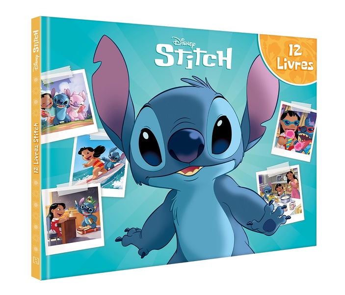 STITCH - COFFRET - LES 12 LIVRES DE TON HEROS - DISNEY