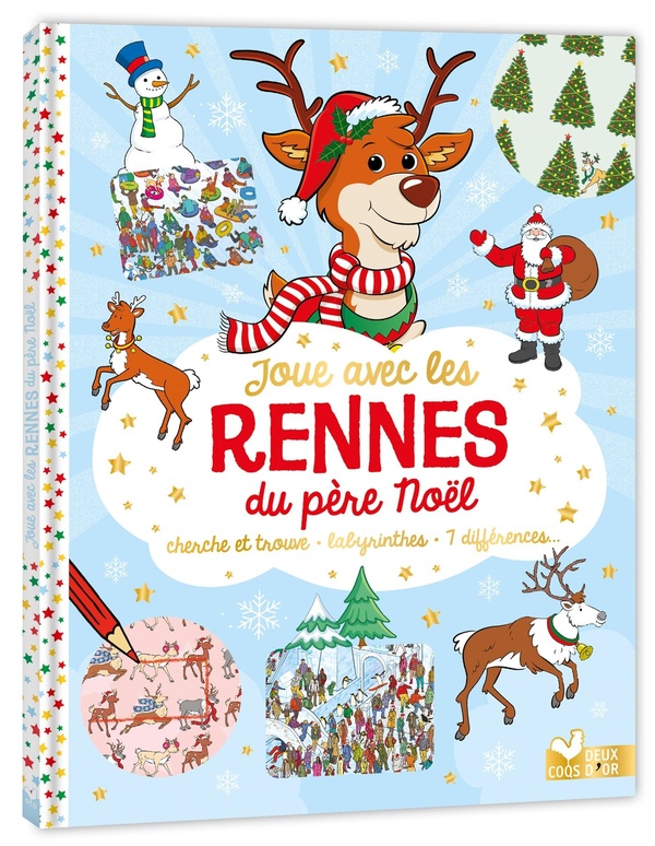 JOUE AVEC LES RENNES DU PERE NOEL