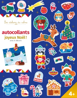 AUTOCOLLANTS JOYEUX NOEL ! AVEC 6 DECORS - POCHETTE AVEC ACCESSOIRES