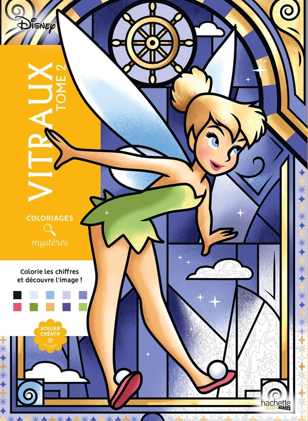 COLORIAGES MYSTERES DISNEY - VITRAUX TOME 2