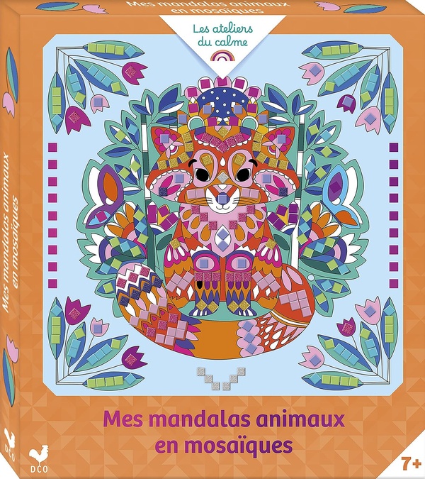 MES MANDALAS ANIMAUX EN MOSAIQUES - BOITE CREATIVE