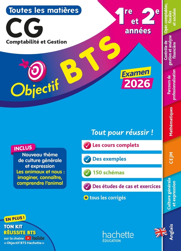 OBJECTIF BTS CG (1RE ET 2E ANNEES) - TOUTES LES EPREUVES, EXAMEN 2026