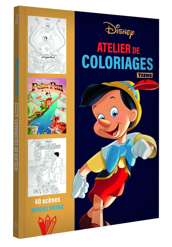 DISNEY TEENS - ATELIER DE COLORIAGES - AFFICHES VINTAGE