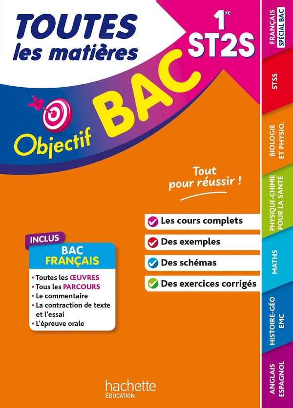 OBJECTIF BAC 2026 - 1RE ST2S TOUTES LES MATIERES
