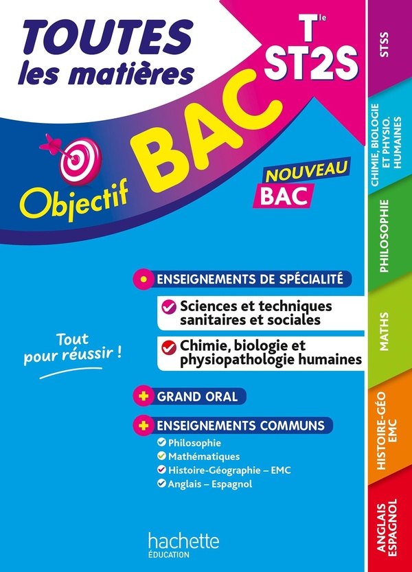 OBJECTIF BAC 2026 - TERMINALE ST2S TOUTES LES MATIERES