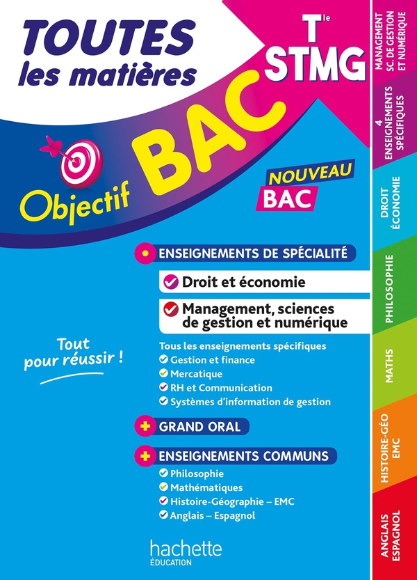 OBJECTIF BAC 2026 - TERMINALE STMG TOUTES LES MATIERES