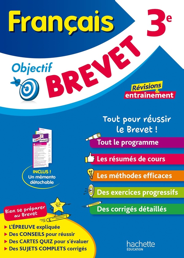 OBJECTIF BREVET - FRANCAIS 3E
