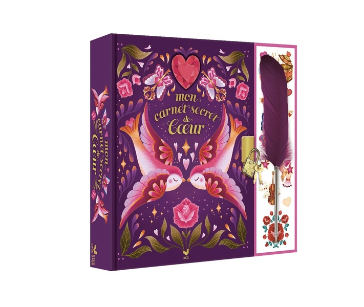 MON CARNET SECRETS DE COEUR - COFFRET AVEC ACCESSOIRES