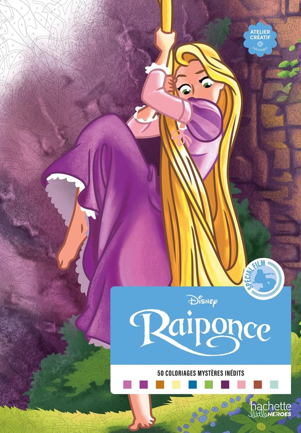 COLORIAGES MYSTERES SPECIAL FILM - RAIPONCE - COLORIE LES CHIFFRES ET DECOUVRE L'IMAGE