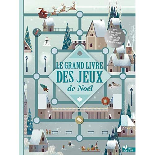 LE GRAND LIVRE DES JEUX NOEL - LIVRE AVEC PLATEAUX ET PIONS