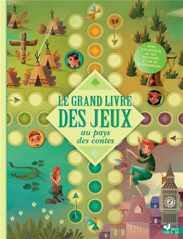 LE GRAND LIVRE DES JEUX CONTES - LIVRE AVEC PLATEAUX ET PIONS