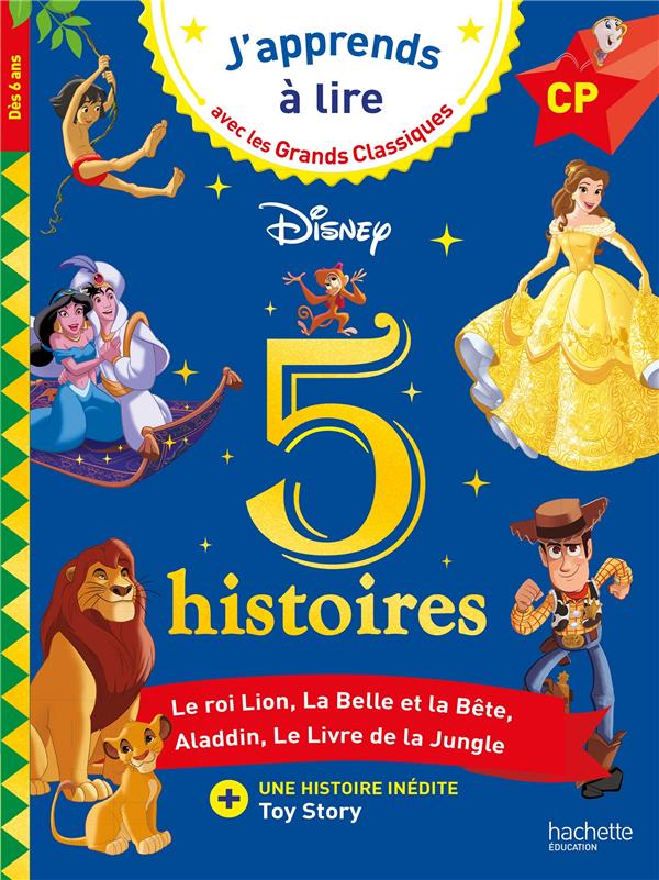 DISNEY - 5 HISTOIRES - CP NIVEAUX 1, 2, 3