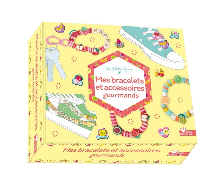 MES BRACELETS ET ACCESSOIRES GOURMANDS - COFFRET AVEC ACCESSOIRES