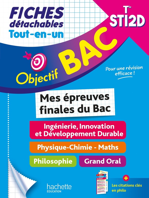 OBJECTIF BAC FICHES TOUT-EN-UN TERM STI2D - MES EPREUVES FINALES DU BAC