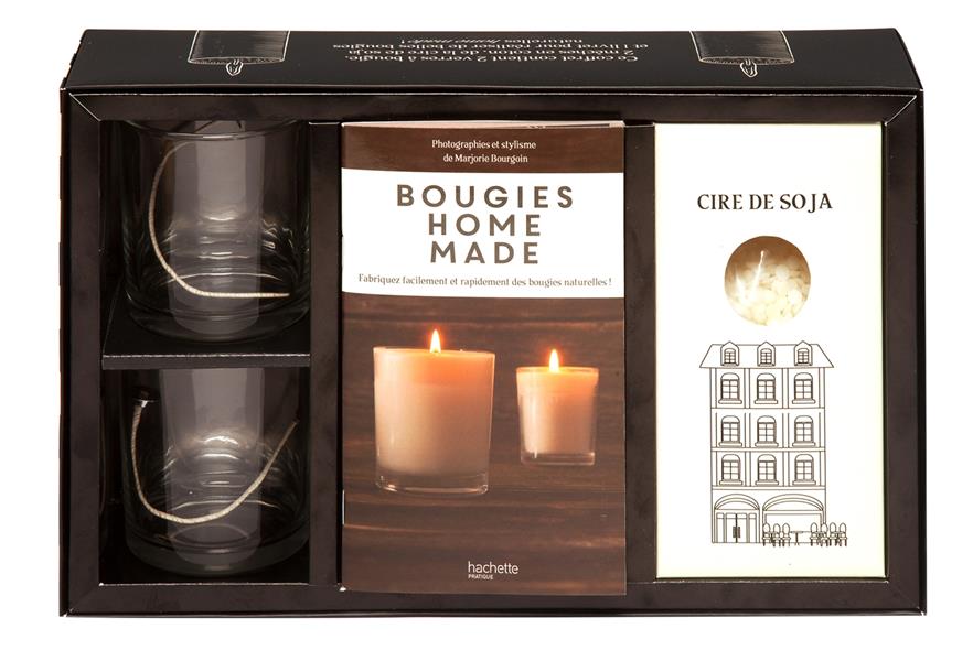 COFFRET BOUGIES HOME MADE - FABRIQUEZ FACILEMENT ET RAPIDEMENT DES BOUGIES NATURELLES !