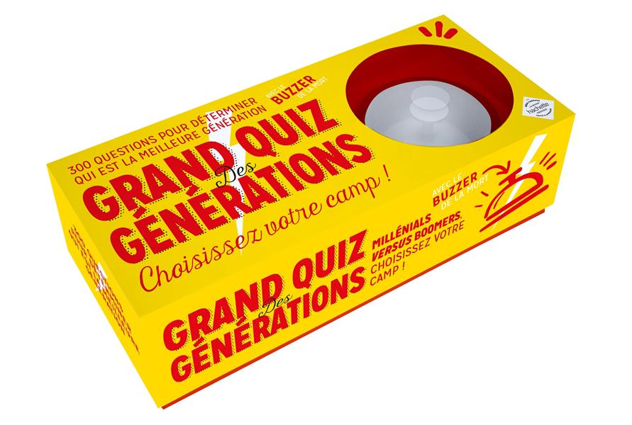 COFFRET GRAND QUIZZ DES GENERATIONS - CHOISISSEZ VOTRE CAMP !