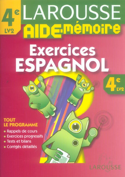 EXERCICES ESPAGNOL 4E LV2