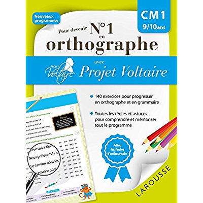 POUR DEVENIR N 1 EN ORTHOGRAPHE AVEC PROJET VOLTAIRE CM1