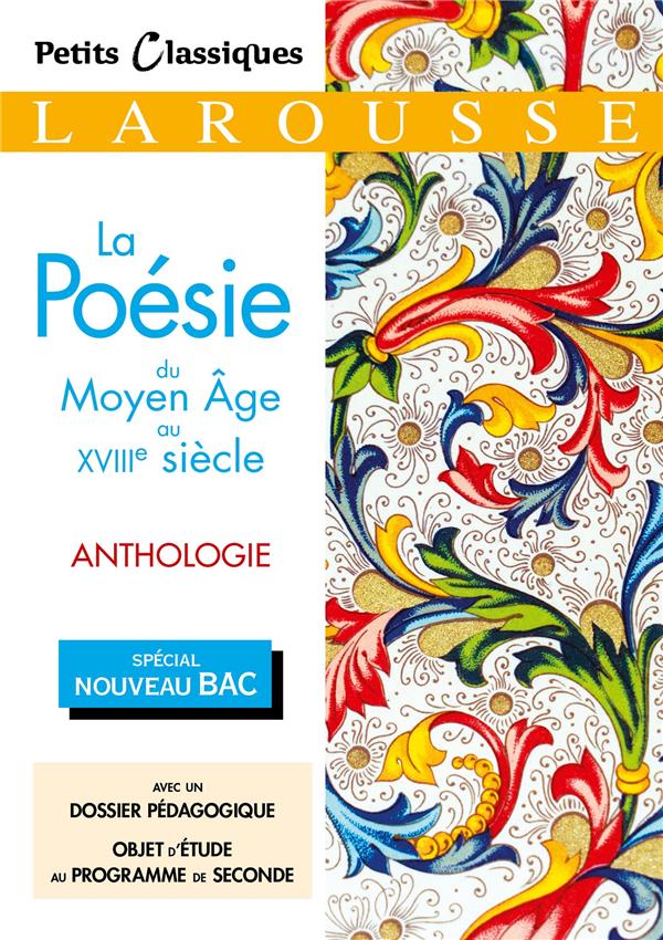 LA POESIE DU MOYEN AGE AU XVIIIEME