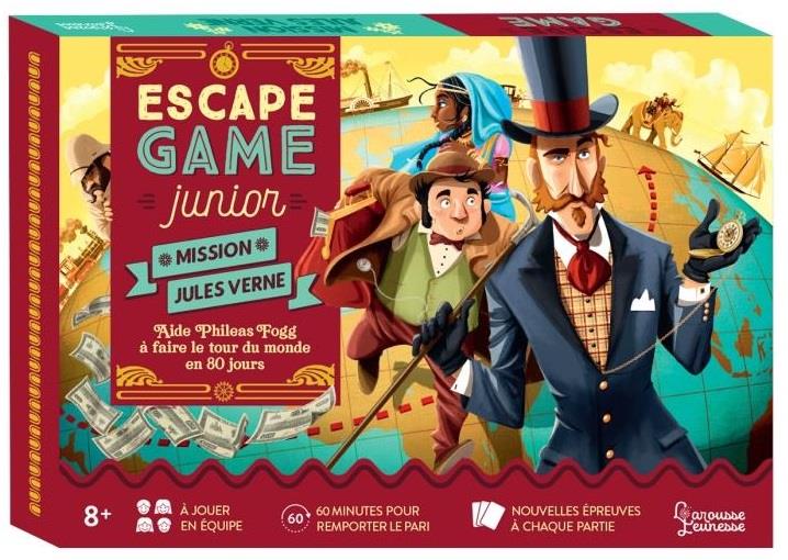 ESCAPE GAME JUNIOR - MISSION JULES VERNE - AIDE PHILEAS FOGG A FAIRE LE TOUR DU MONDE EN 80 JOURS